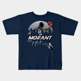 Ja Morant Memphis Skyline Kids T-Shirt